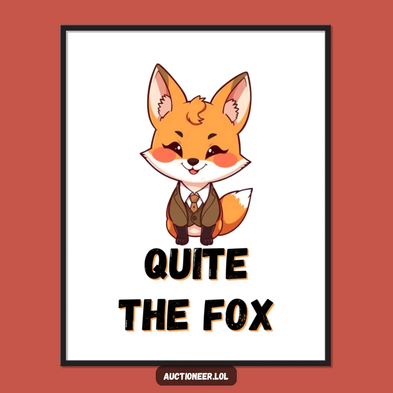 Funny Fox Vest Digital Print: Mischievous Art, Instant Hilarious Decor