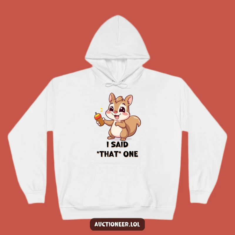 Funny Squirrel Pointing Hoodie: Cozy Enthusiast Gear, Hilarious Gift Idea