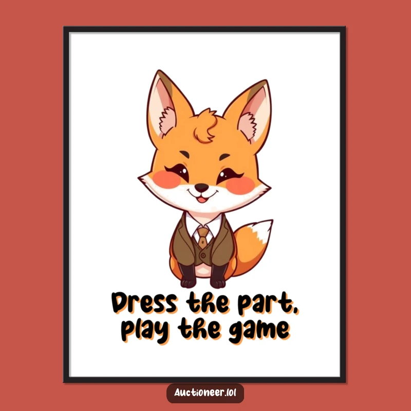 Free Printable Fox Wall Art - Funny Downloadable Art with Foxy Style
