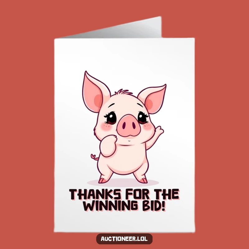 Free Printable Piglet Thank You Card - Hilarious Downloadable Gift for Any Occasion