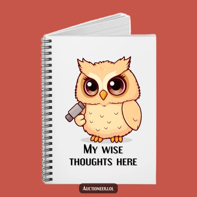 Funny Owl Judge Notebook: Fluffy Gavel Owl Journal, Hilarious Notes