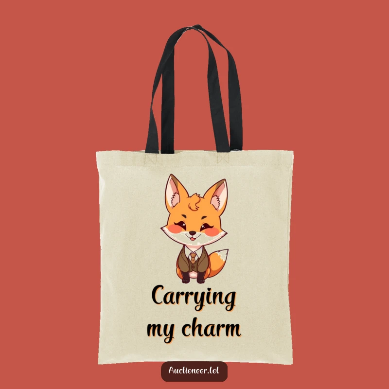 Funny Fox Vest Tote Bag: Sly & Stylish Accessory, Hilarious Gift